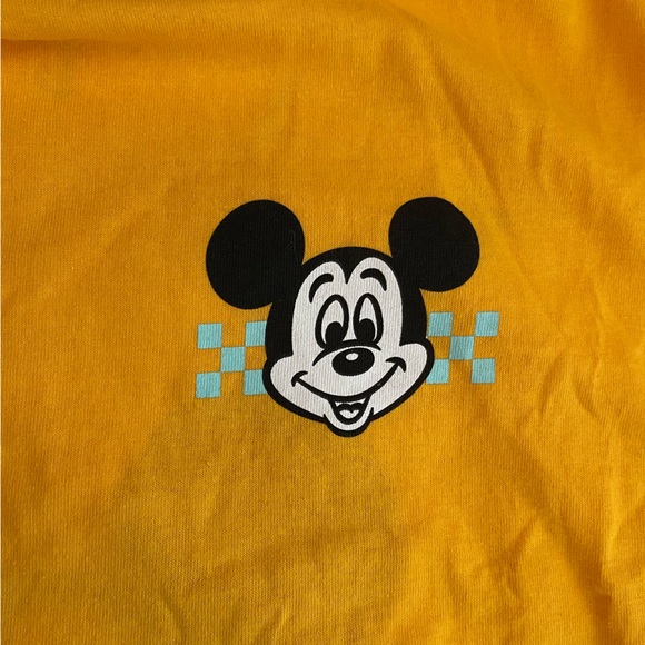 Disney x Neff Mickey Mouse Gold Chill Diner Cotton crewneck Graphic Tee Shirt -L - Picture 7 of 10